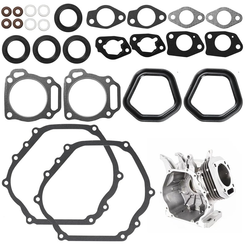 TNJPSEK Predator 420 Head Gasket Kit, Non-Hemi Carb Valve Cover Gasket Set Compatible with Predator 389cc 390cc 420cc Honda Clone GX390 Small Engine Power Equipment Upgrade Rebuild - Image 1